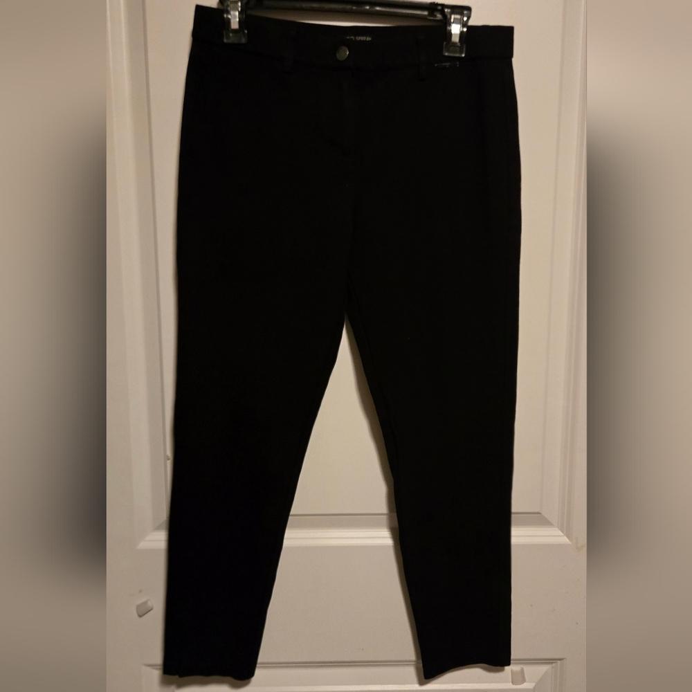 Mario Serrani Black Classic Straight Leg Pants